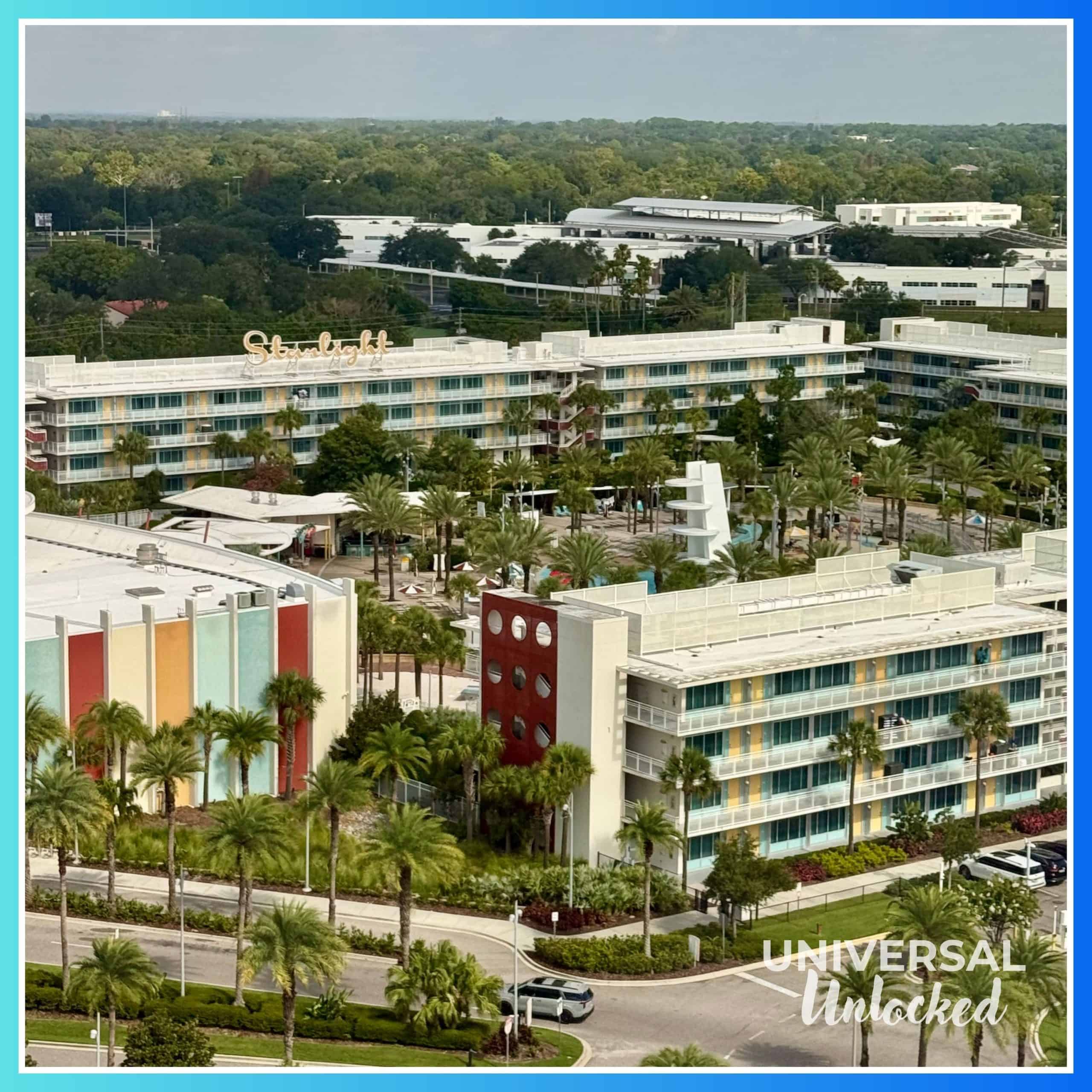 Interior guest room side of Cabana Bay Beach Resort