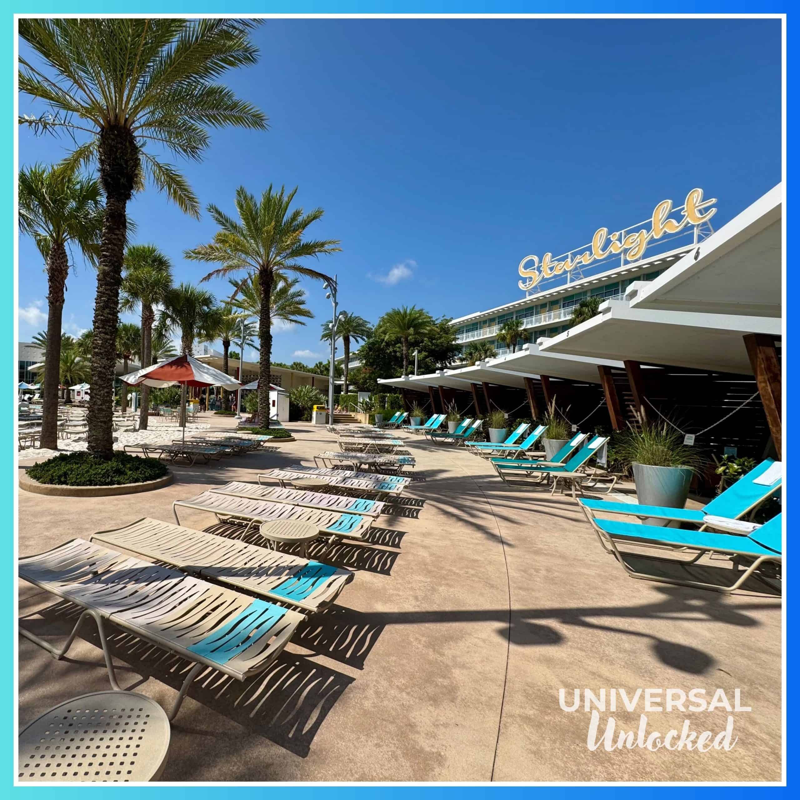 Cabanas in the Cabana Courtyard at Cabana Bay Beach Resort