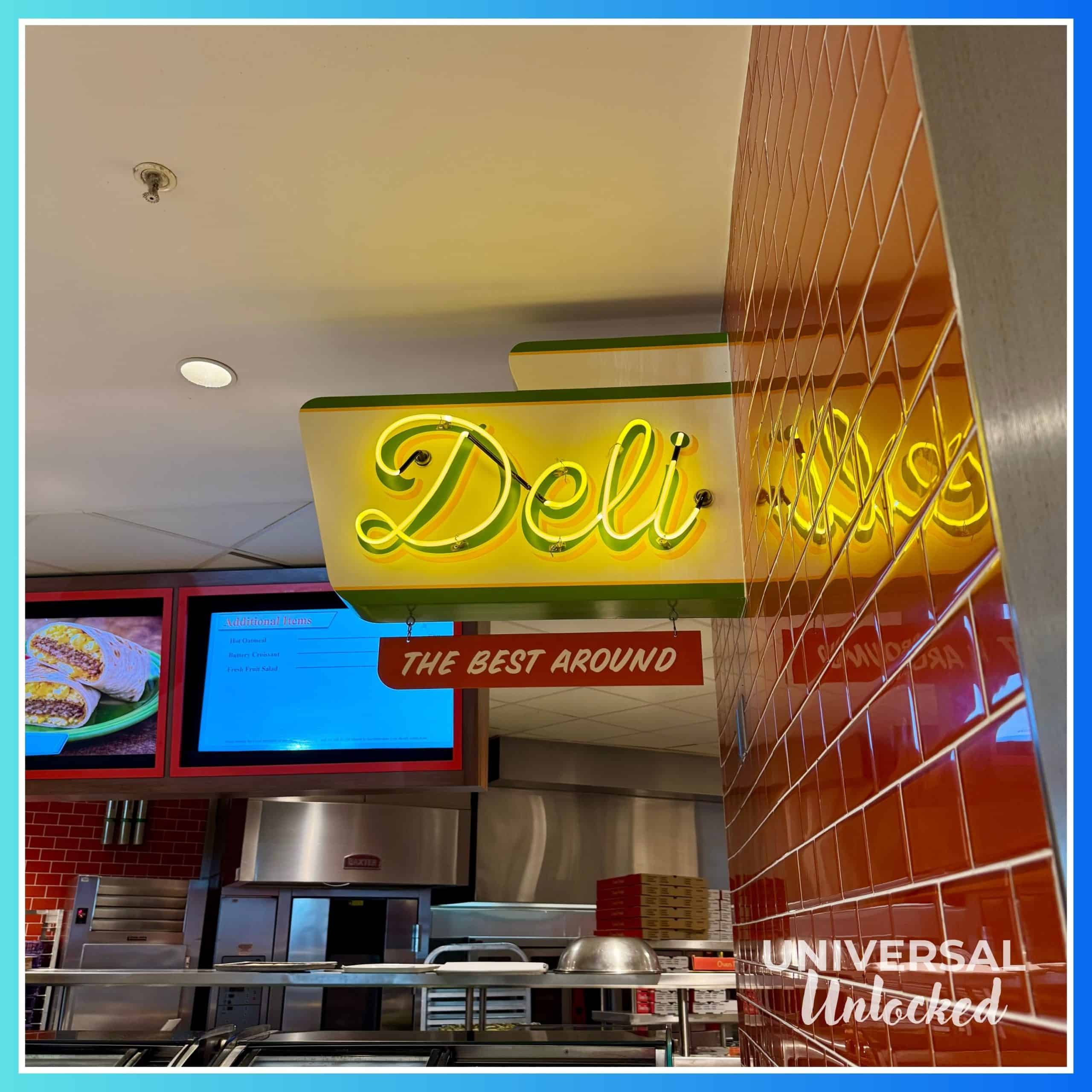 Deli station at Bayliner Diner