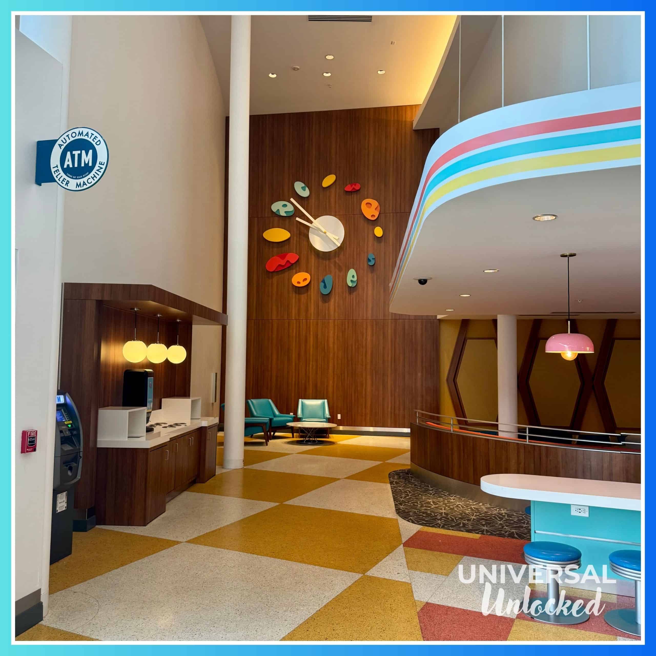 Decor in the Bayliner dining room at Cabana Bay