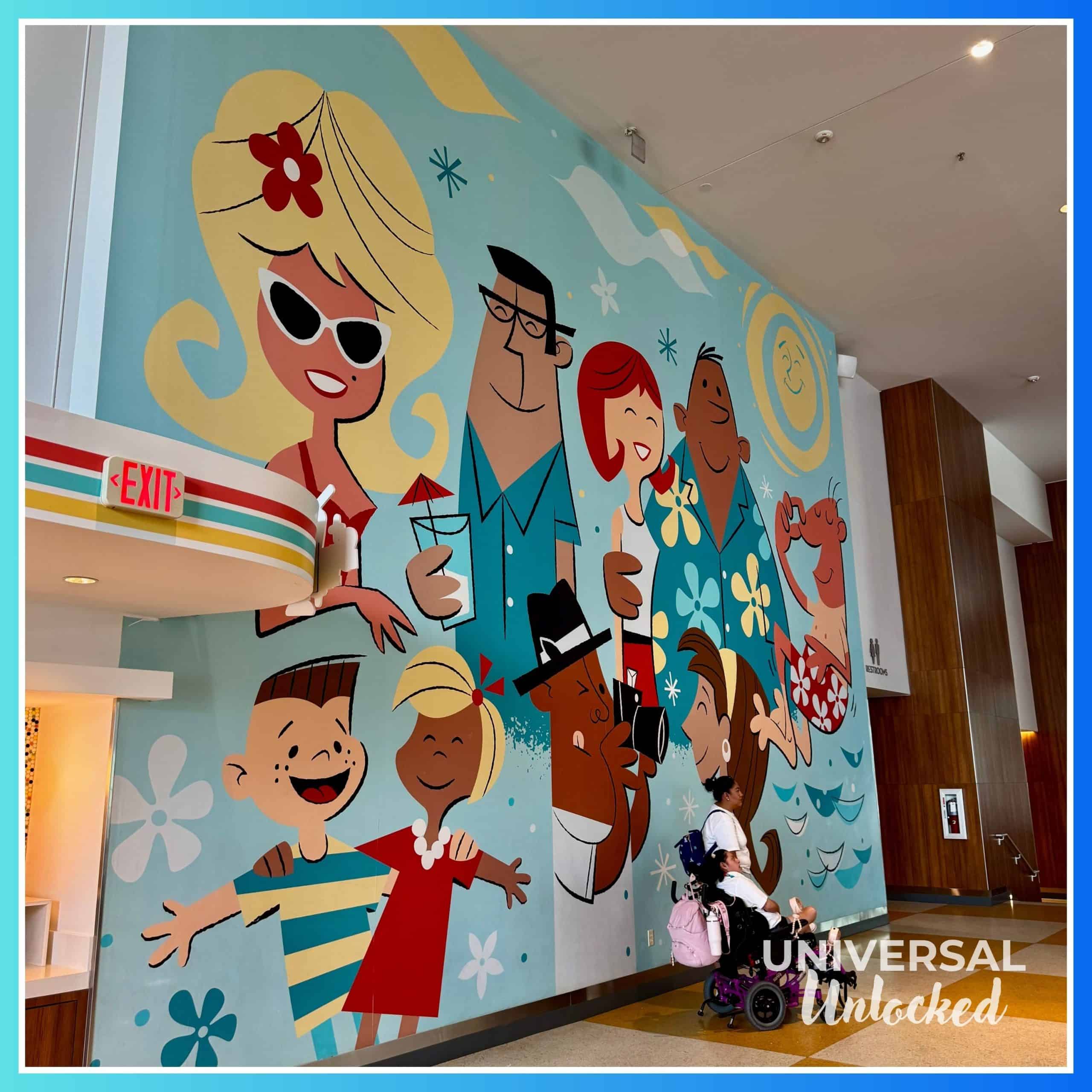 Art work at Cabana Bay Beach Resort