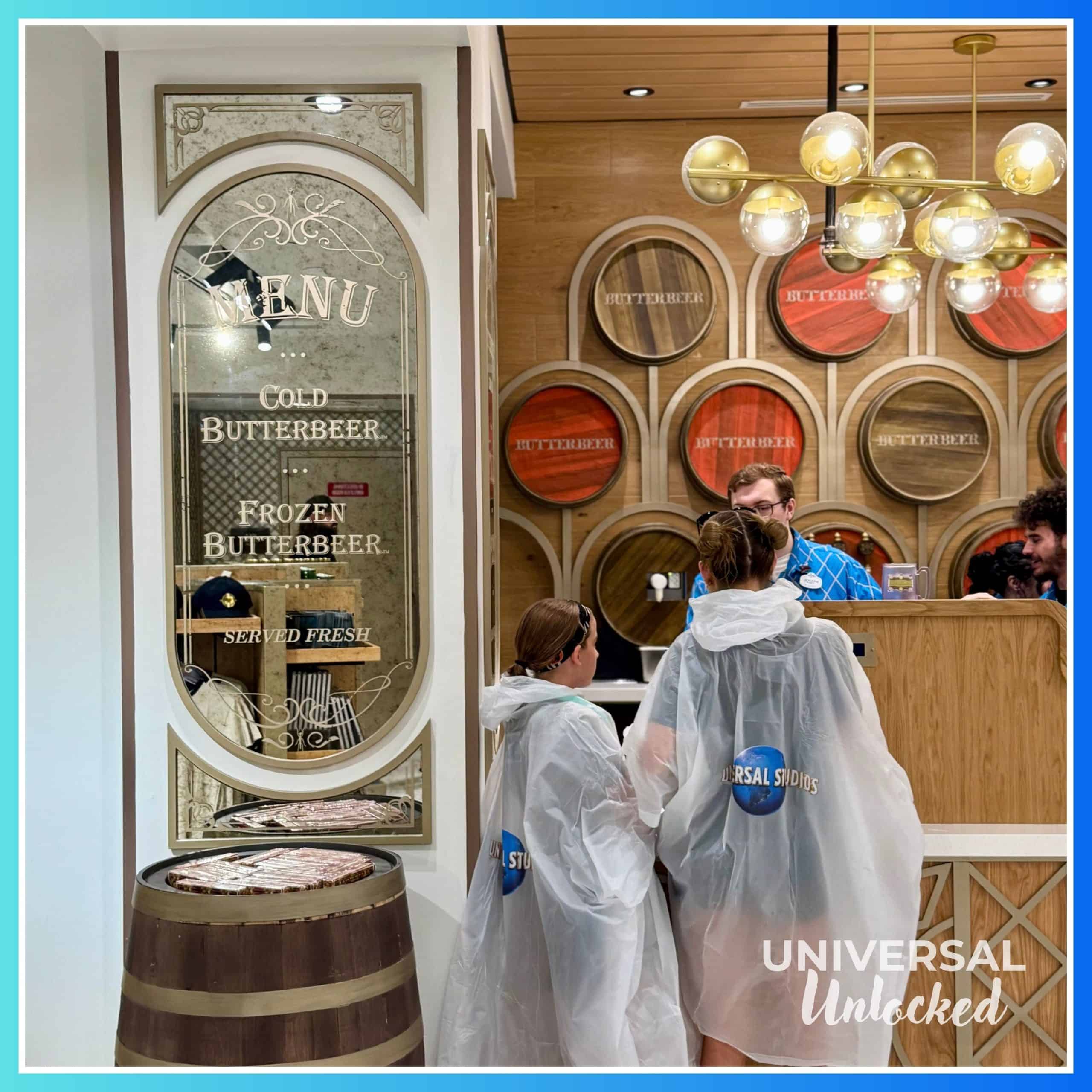 Butterbeer counter at Universal Studios Store