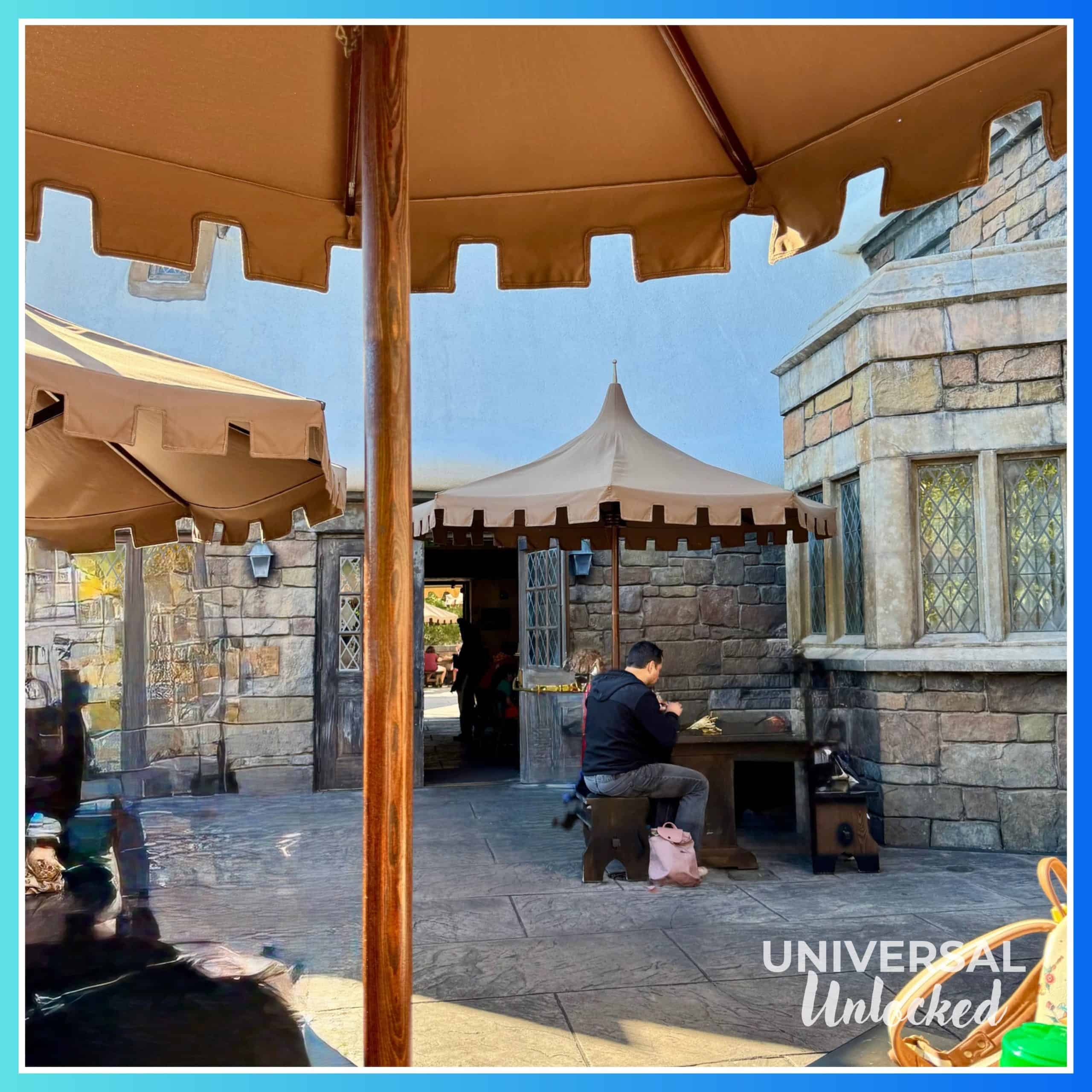 Patio at the Three Broomsticks™ in The Wizarding World of Harry Potter™ – Hogsmeade™ at Islands of Adventure