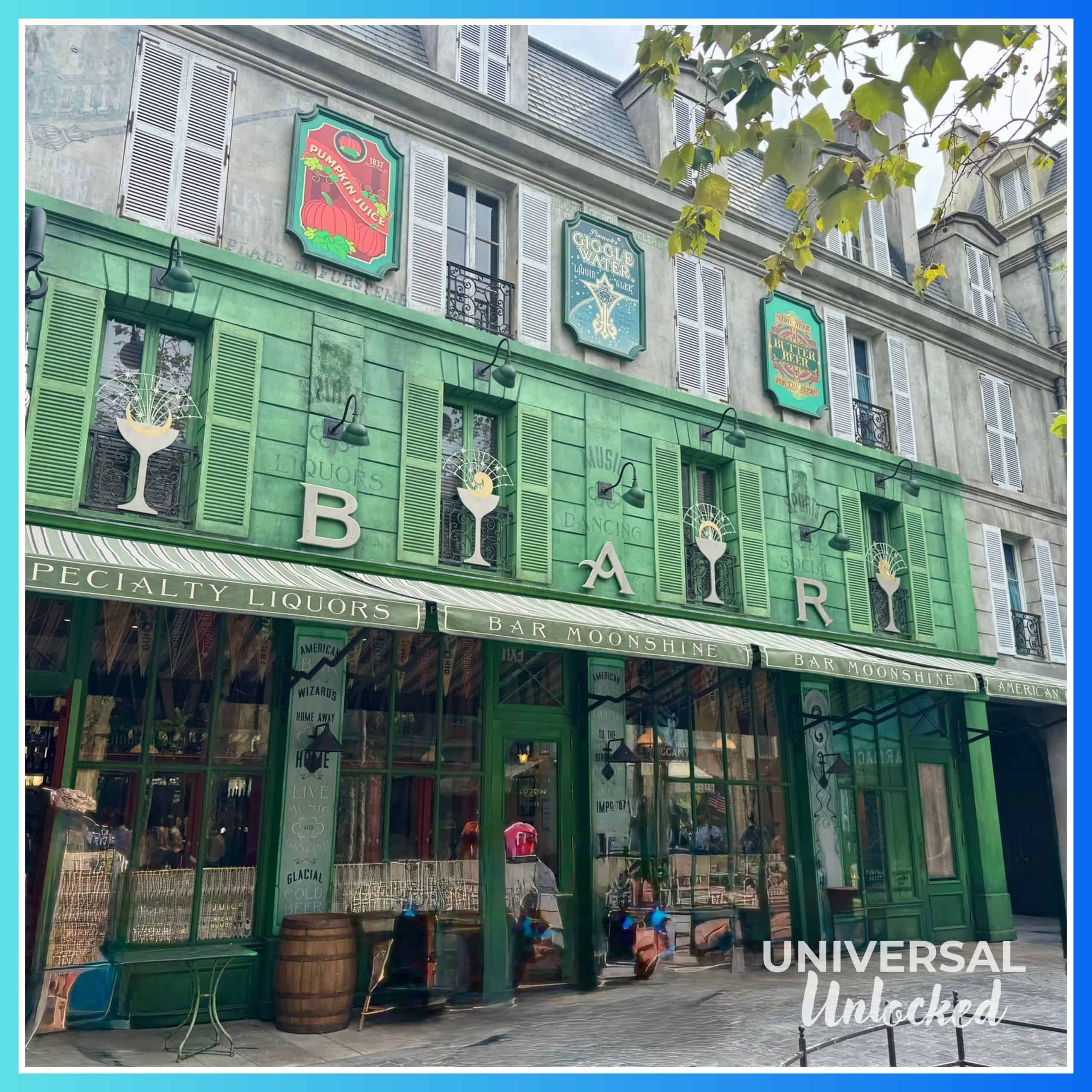 Bar Moonshine in the Wizarding World of Harry Potter - Ministry of Magic at EPIC Universe