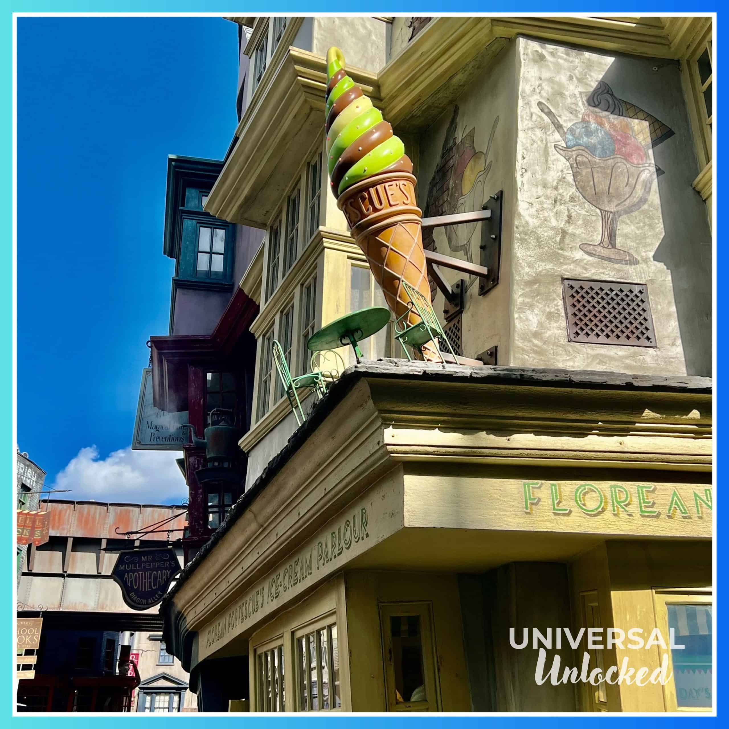 Florean Fortescue's Ice Cream Parlour in the Wizarding World of Harry Potter™ - Diagon Alley™ at Universal Studios Florida