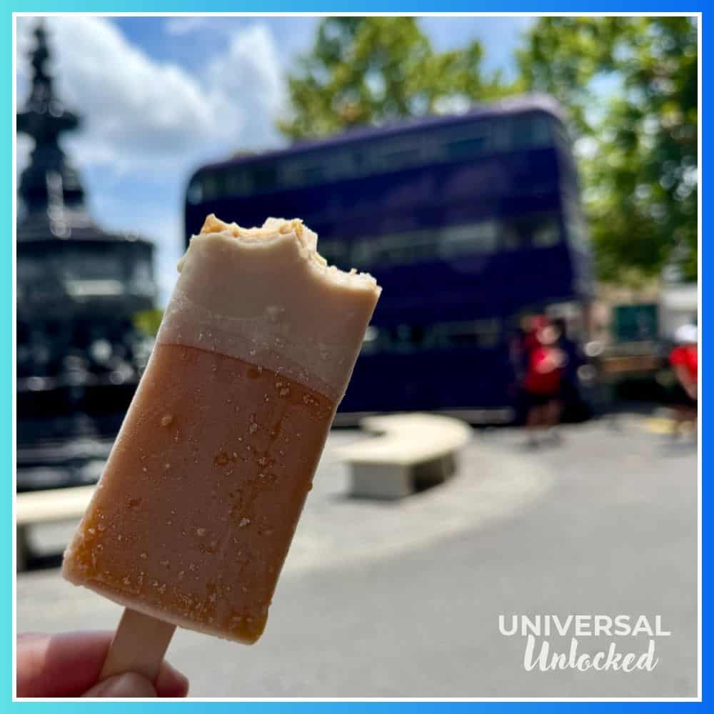 Butterbeer Iced Lolly from the Hopping Pot in the Wizarding World of Harry Potter™ - Diagon Alley™ at Universal Studios Florida