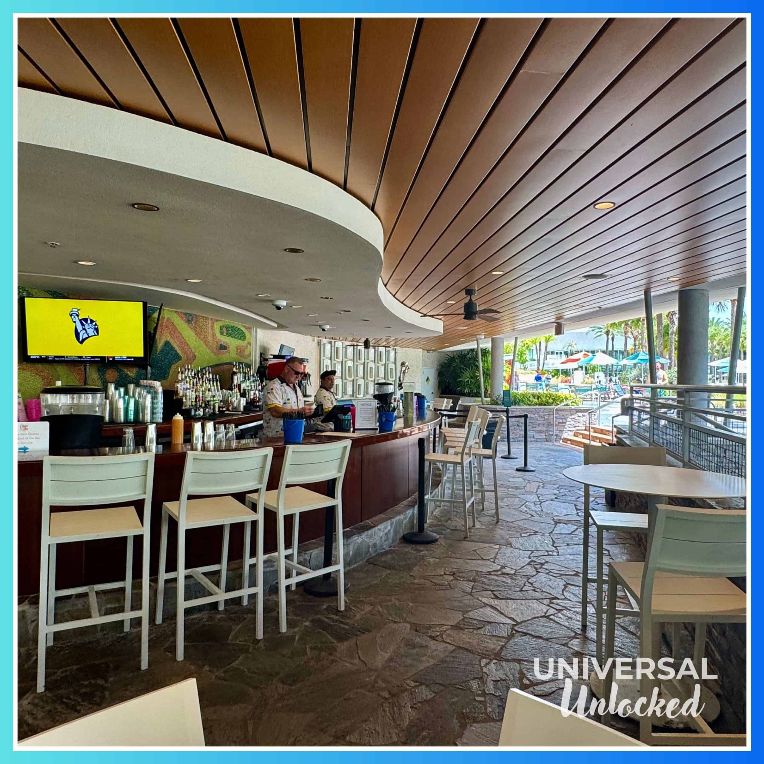 Hideaway Bar and Grill in the Lazy River Courtyard