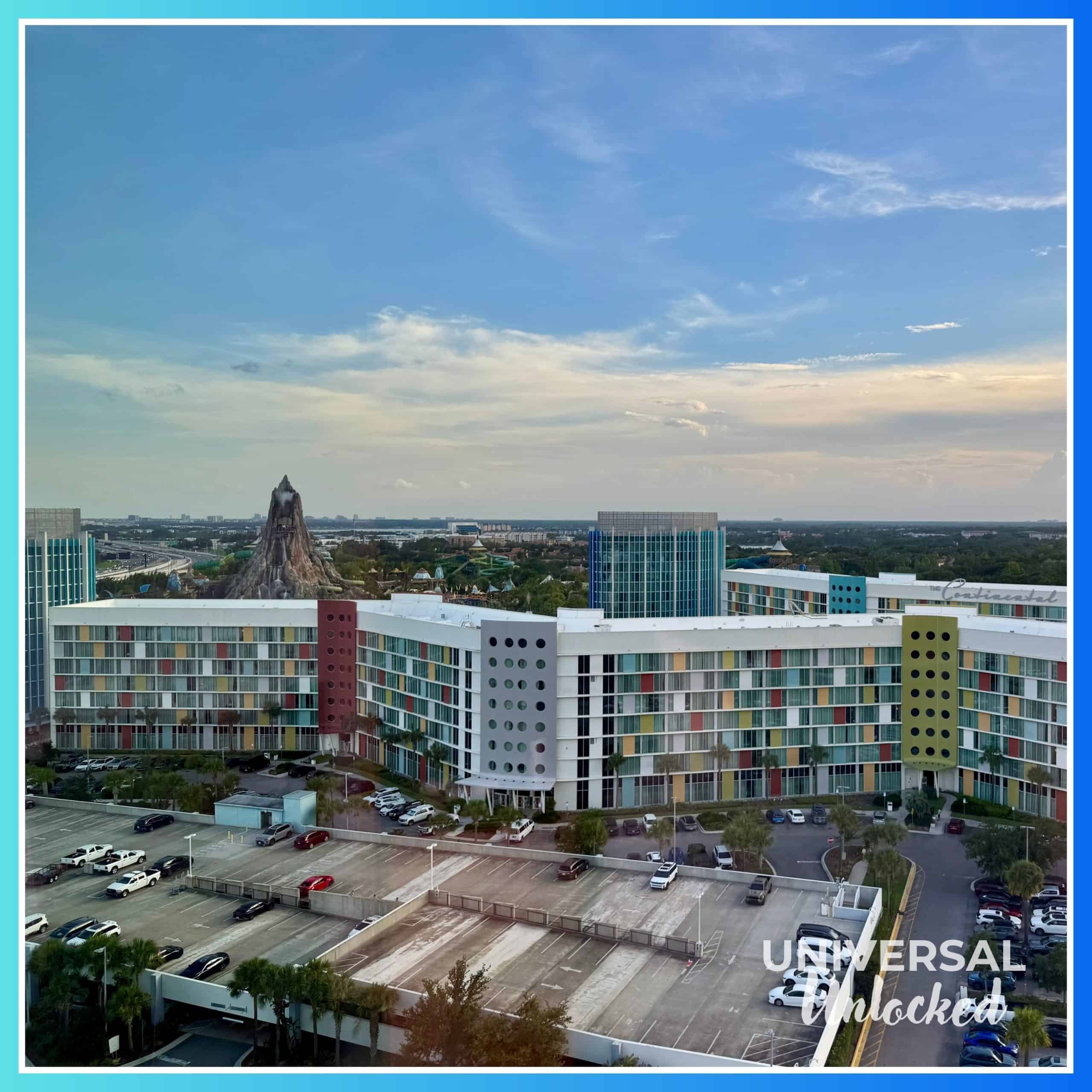Exterior guest room side of Cabana Bay Beach Resort