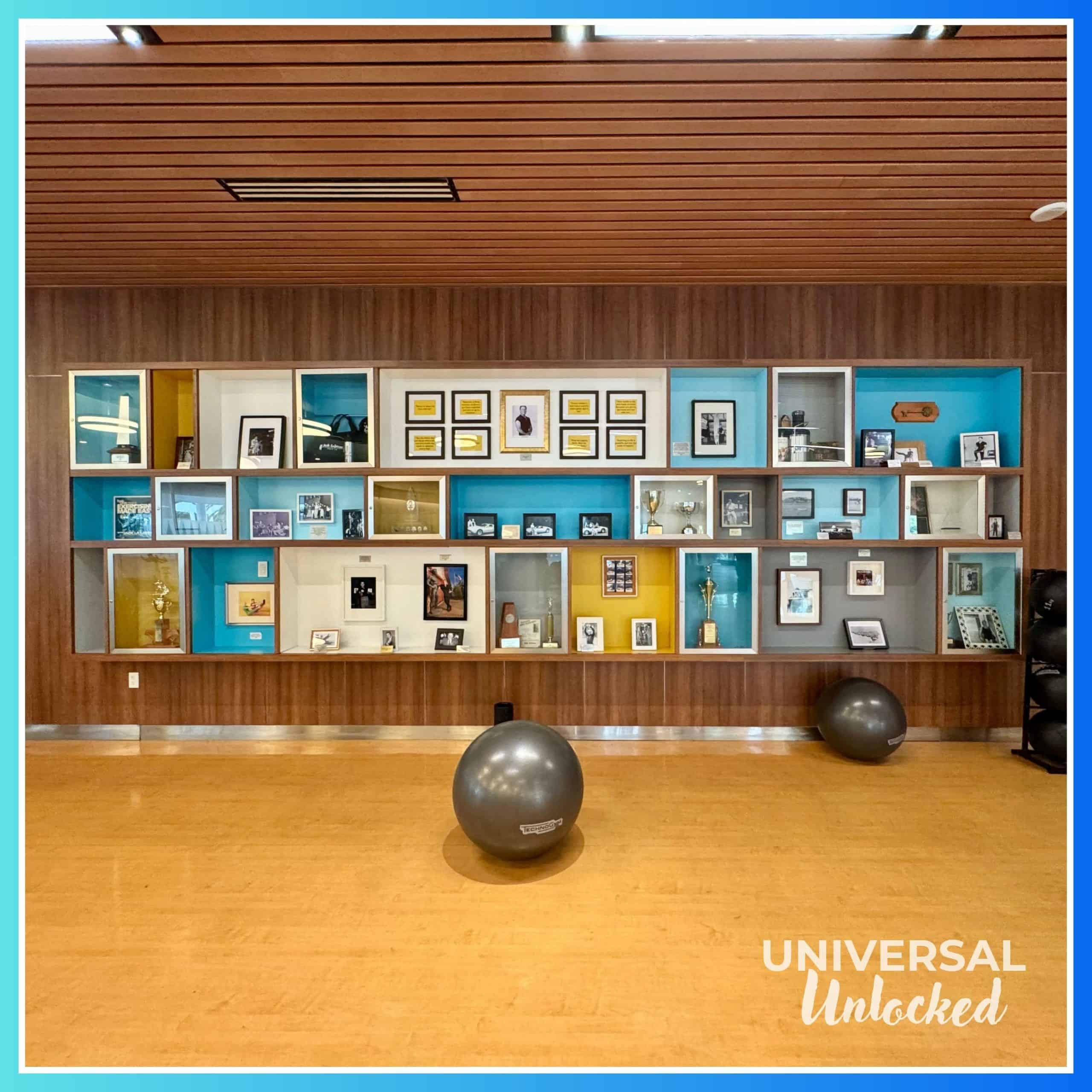 Jack Lalanne memorabilia at the Cabana Bay gym