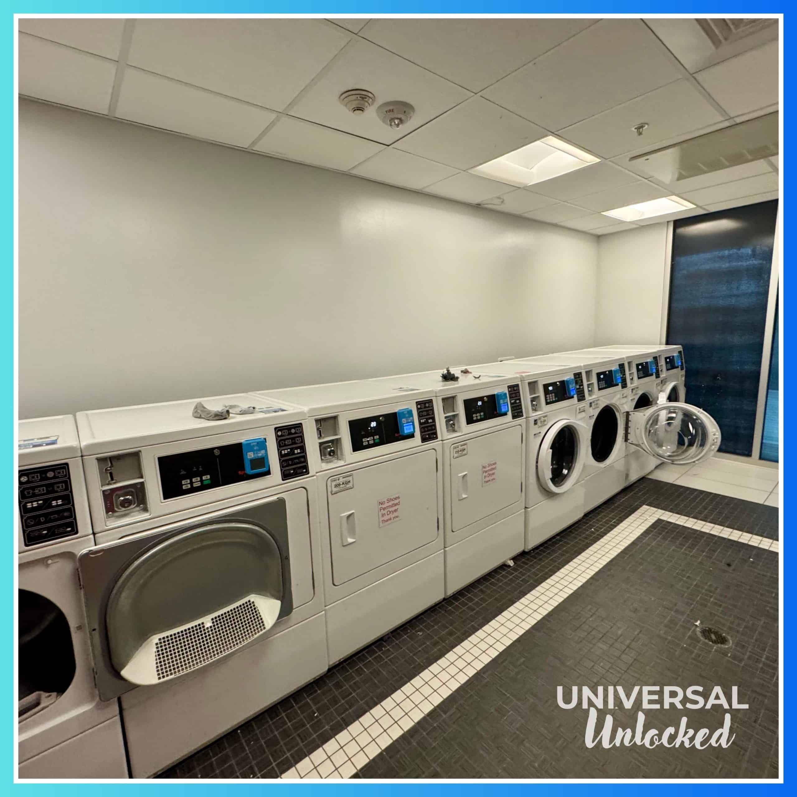 Laundry room at Cabana Bay Beach Resort