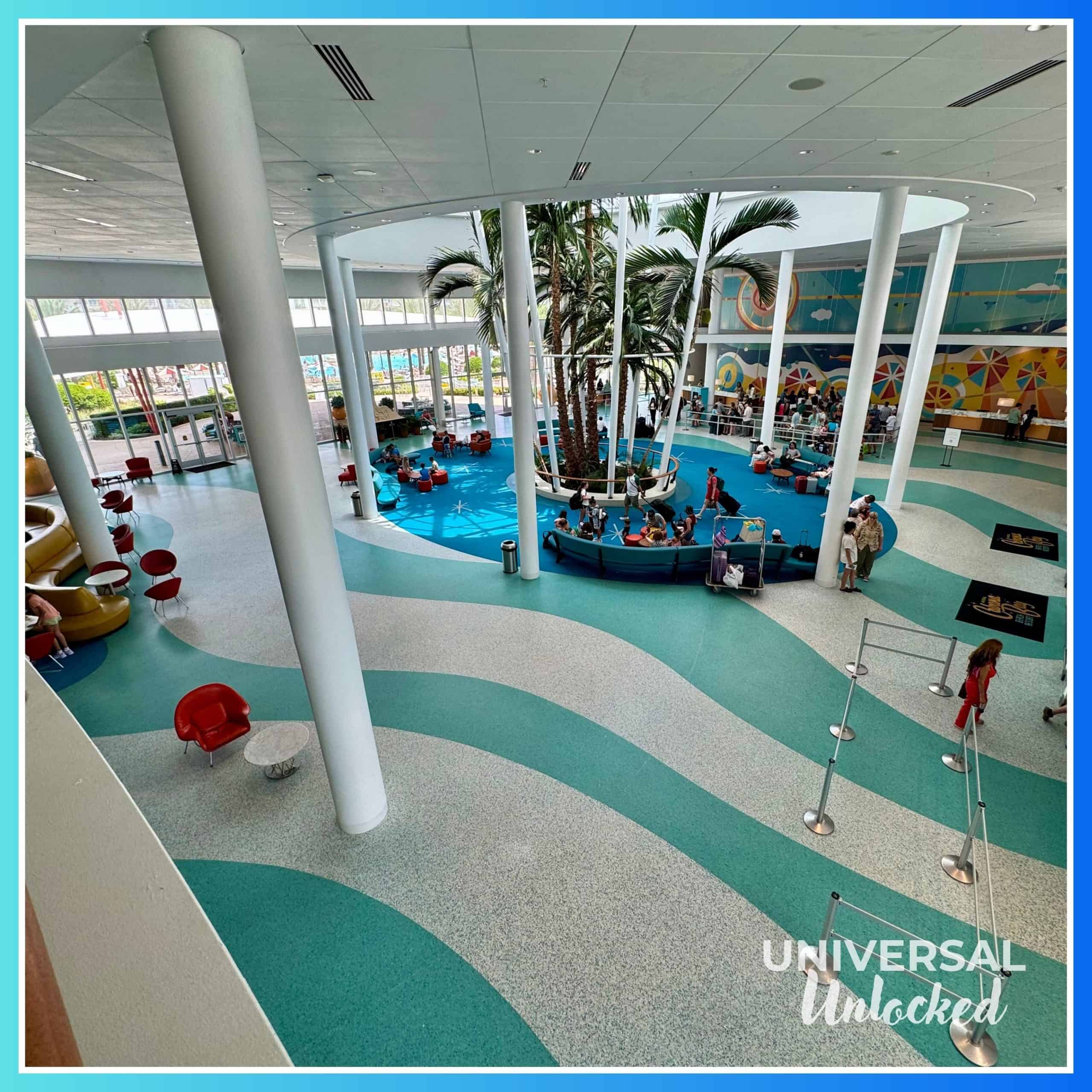 Main lobby at Cabana Bay Beach Resort