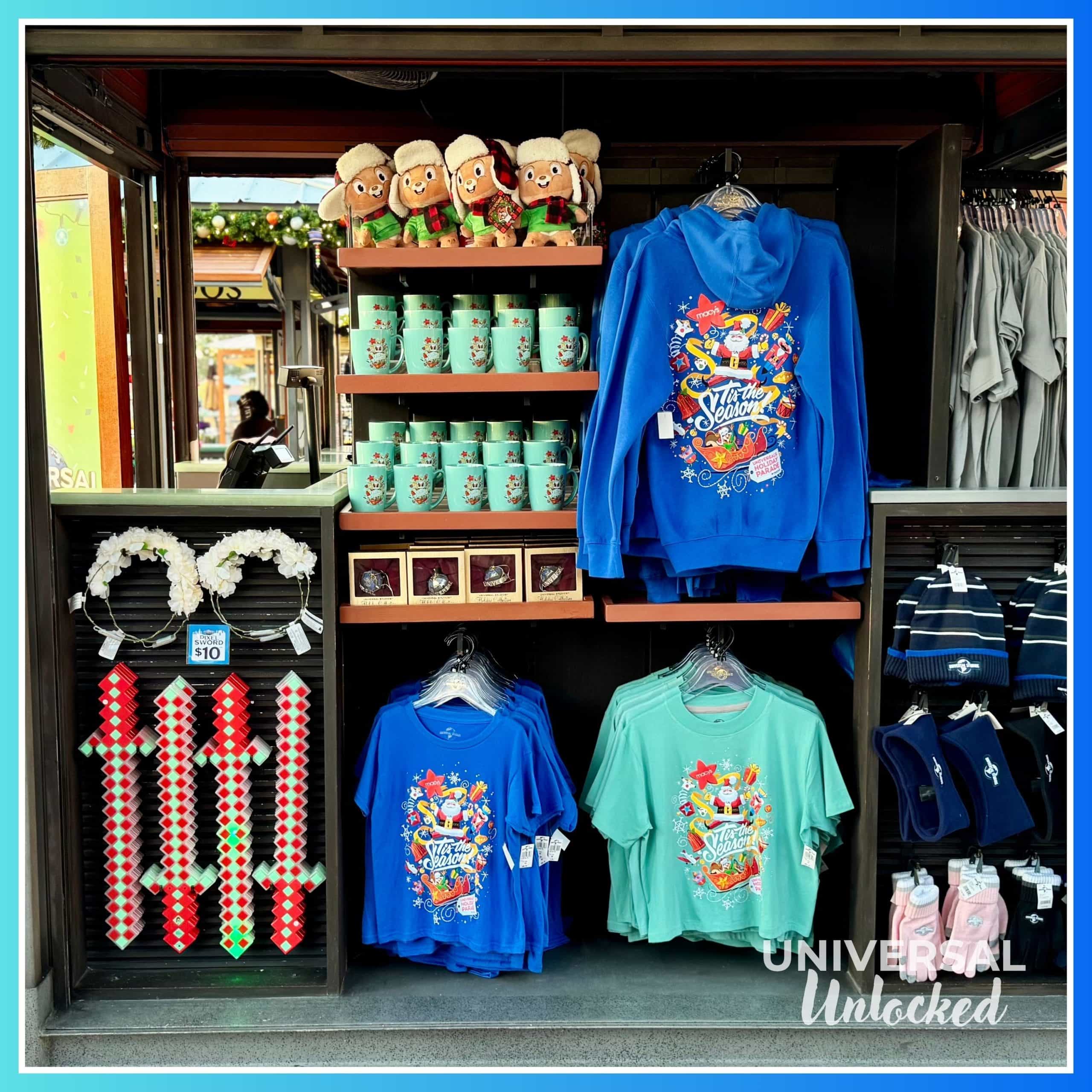 Holiday merch at Universal Orlando