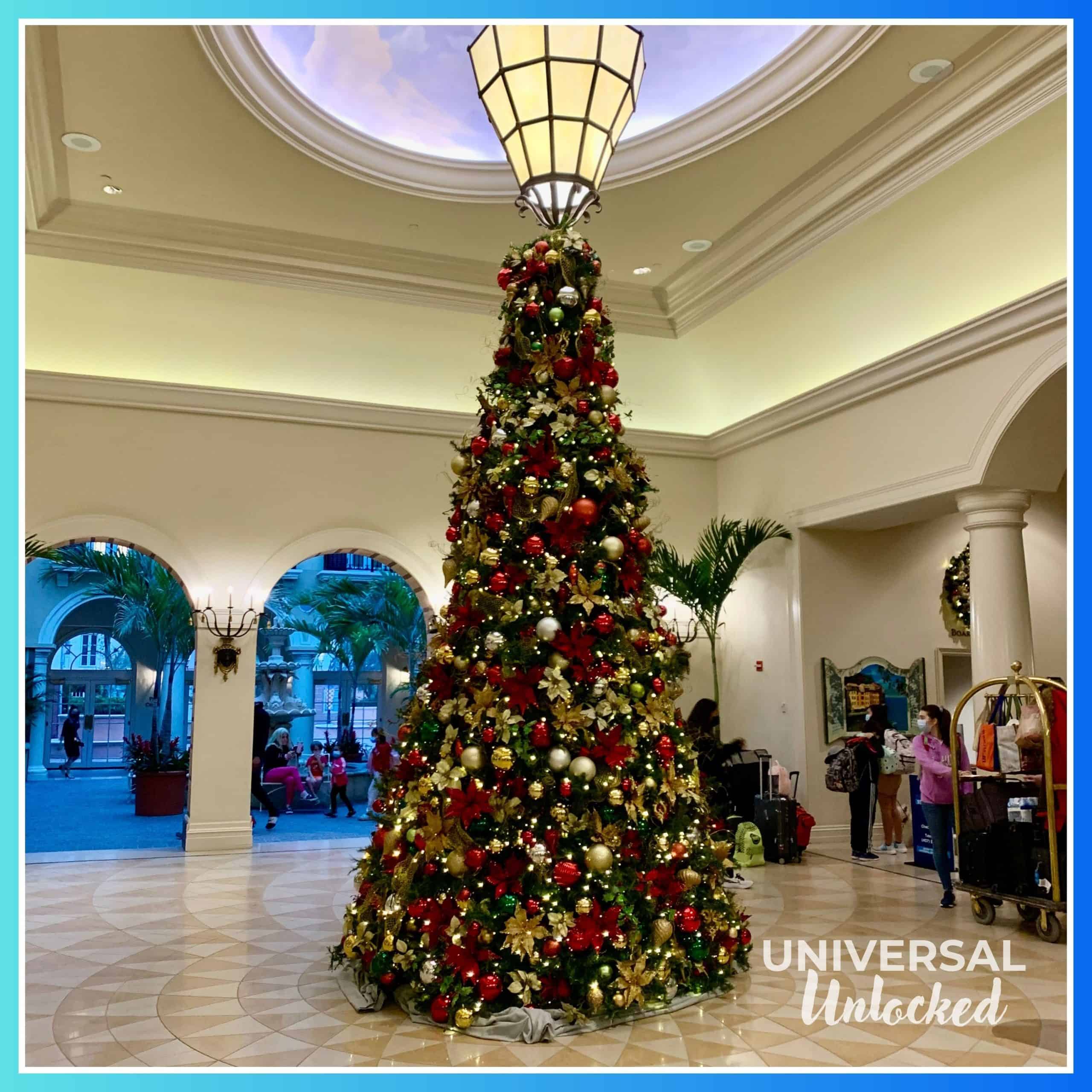 The Lobby Christmas Tree at Loews Portofino Bay Hotel