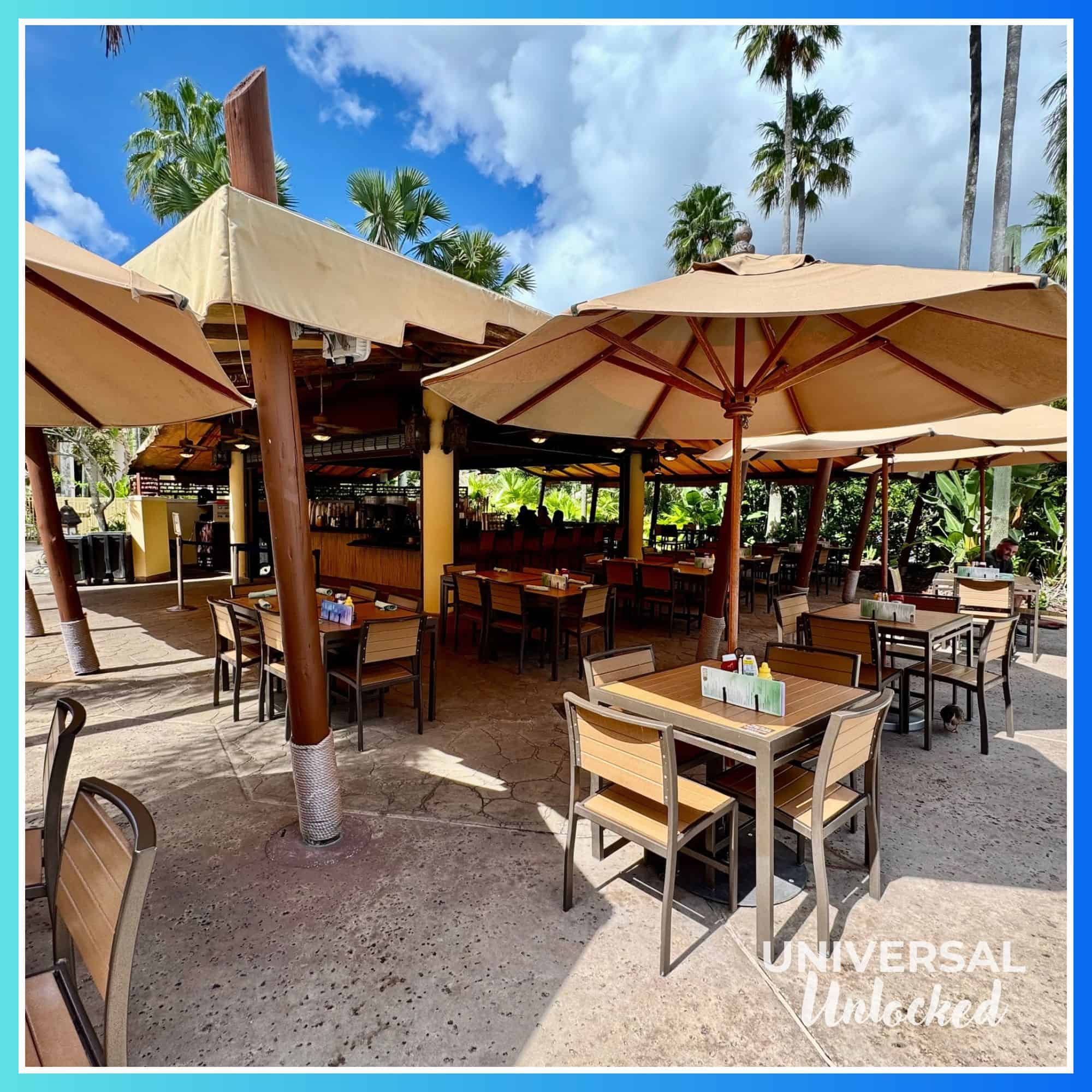 Tables at Bula Bar & Grille