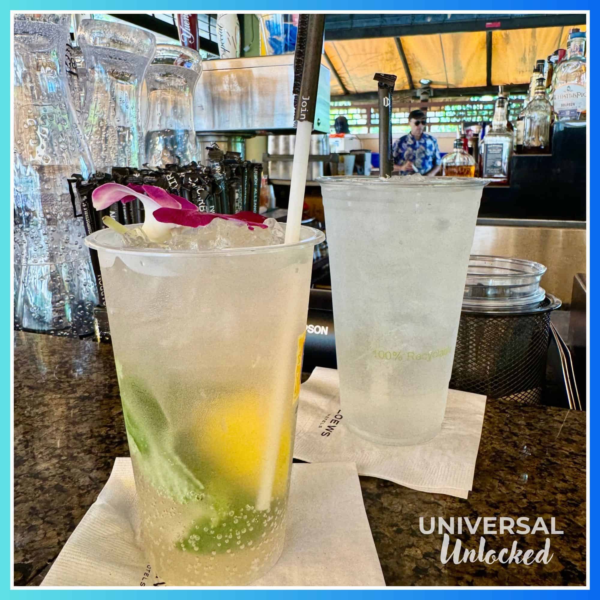 Tropical cocktail at Bula & Grille
