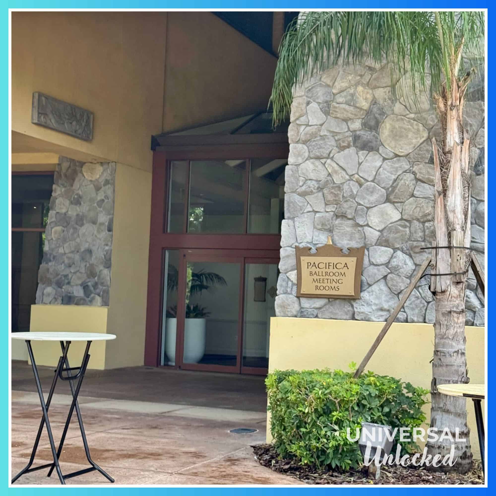 Outdoor event space at Royal Pacific Resort
