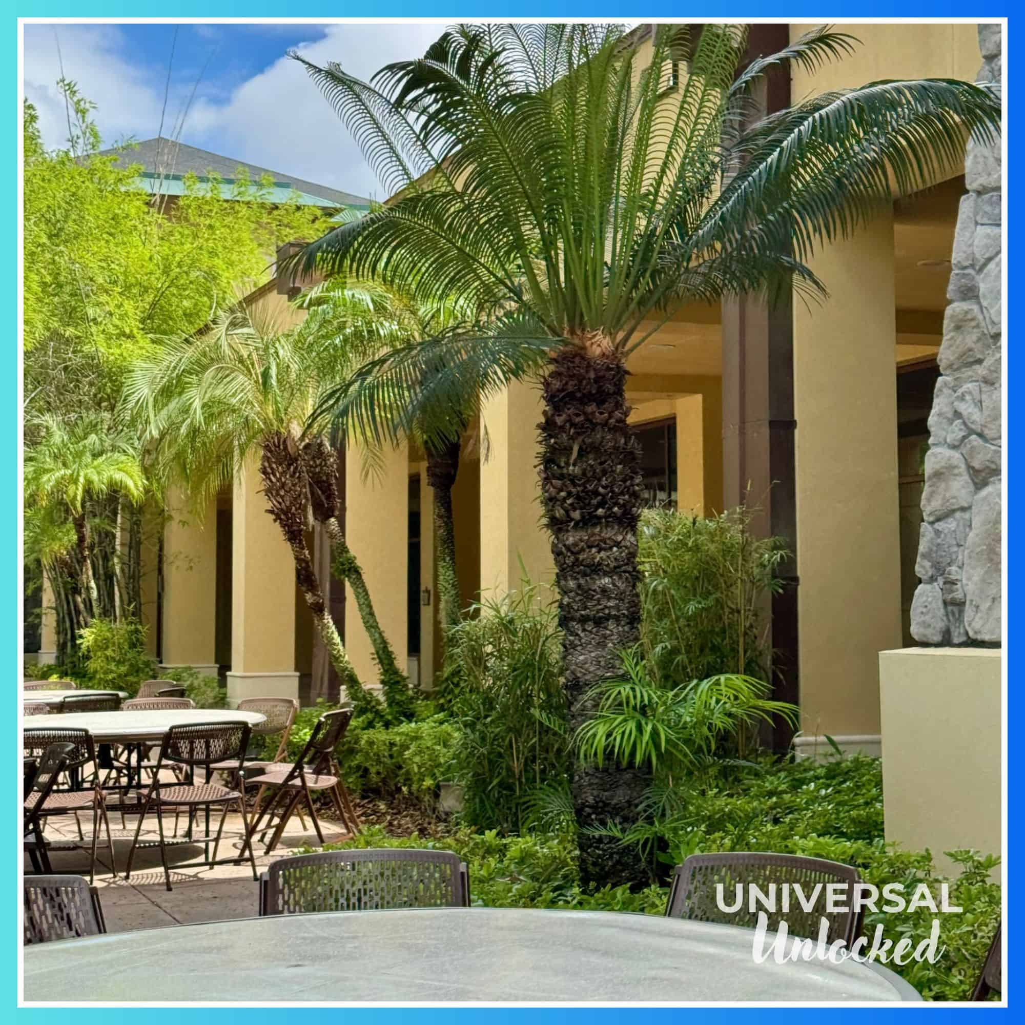 Outdoor event space at Royal Pacific Resort