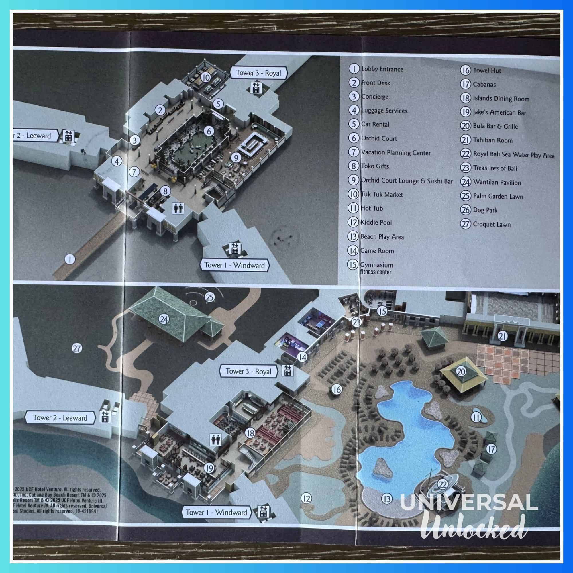 Royal Pacific Resort map