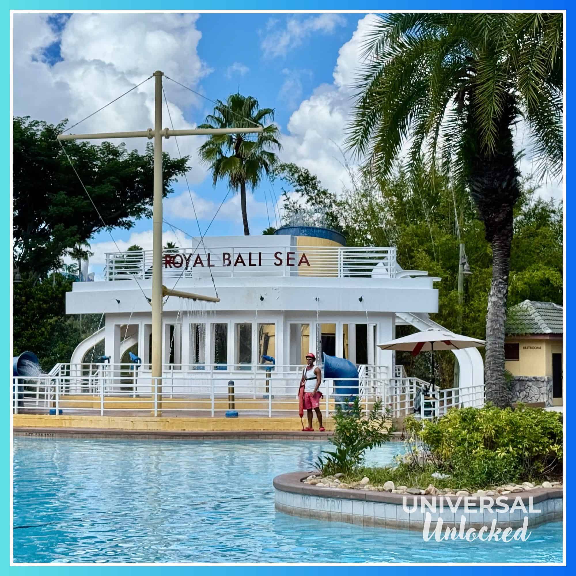 Kids play area at the Royal Pacific pool