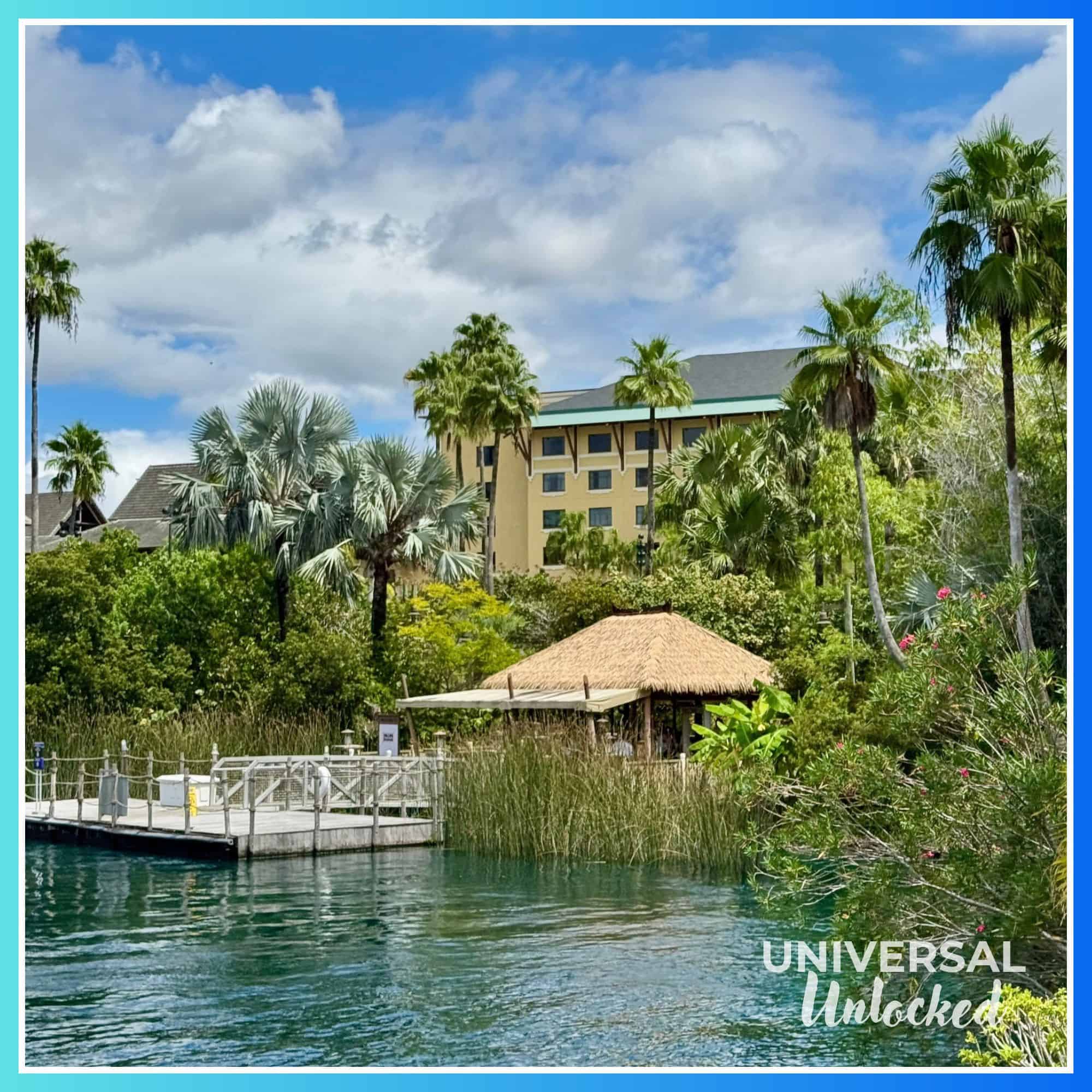 The Royal Pacific water taxi dock