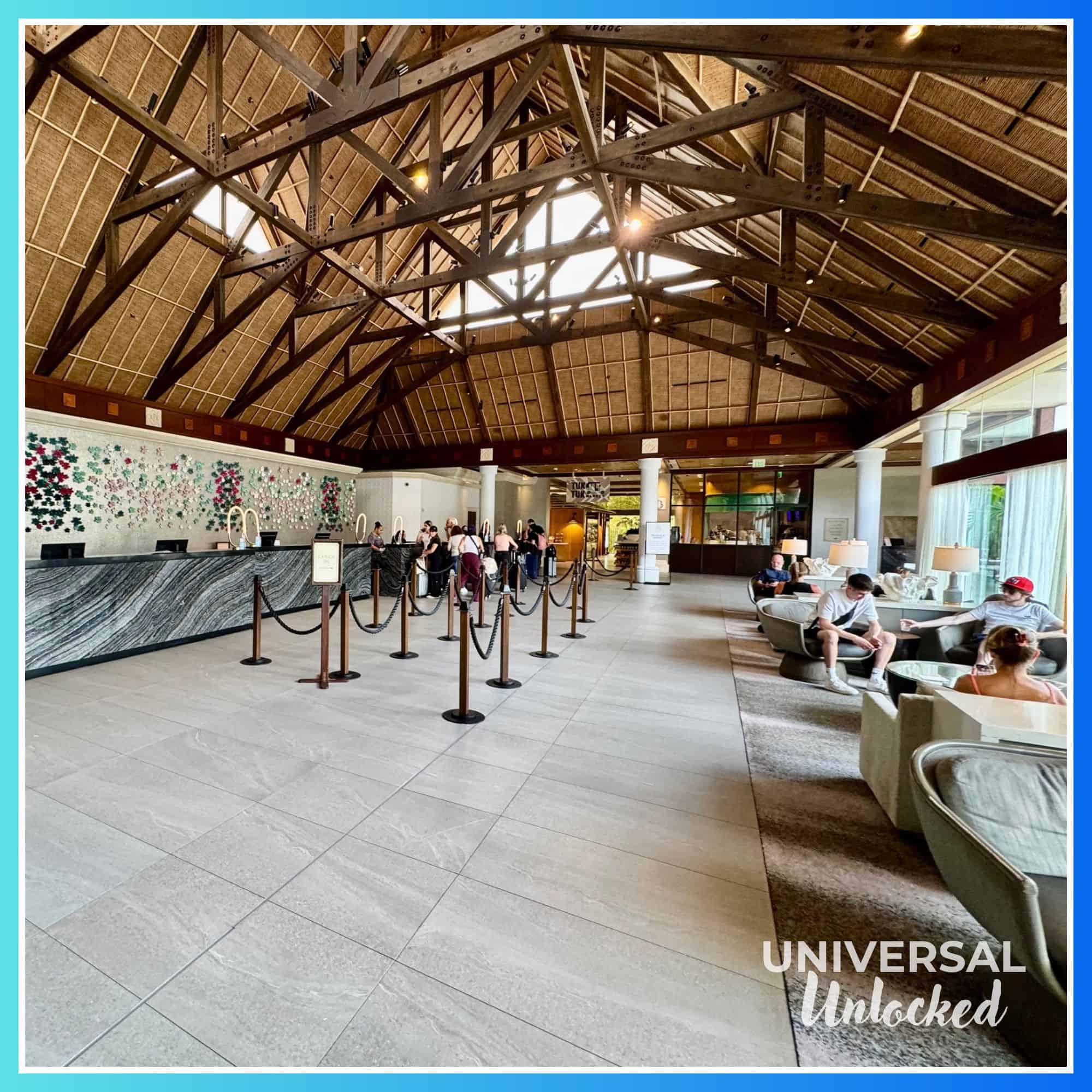 Main lobby at Royal Pacific Resort