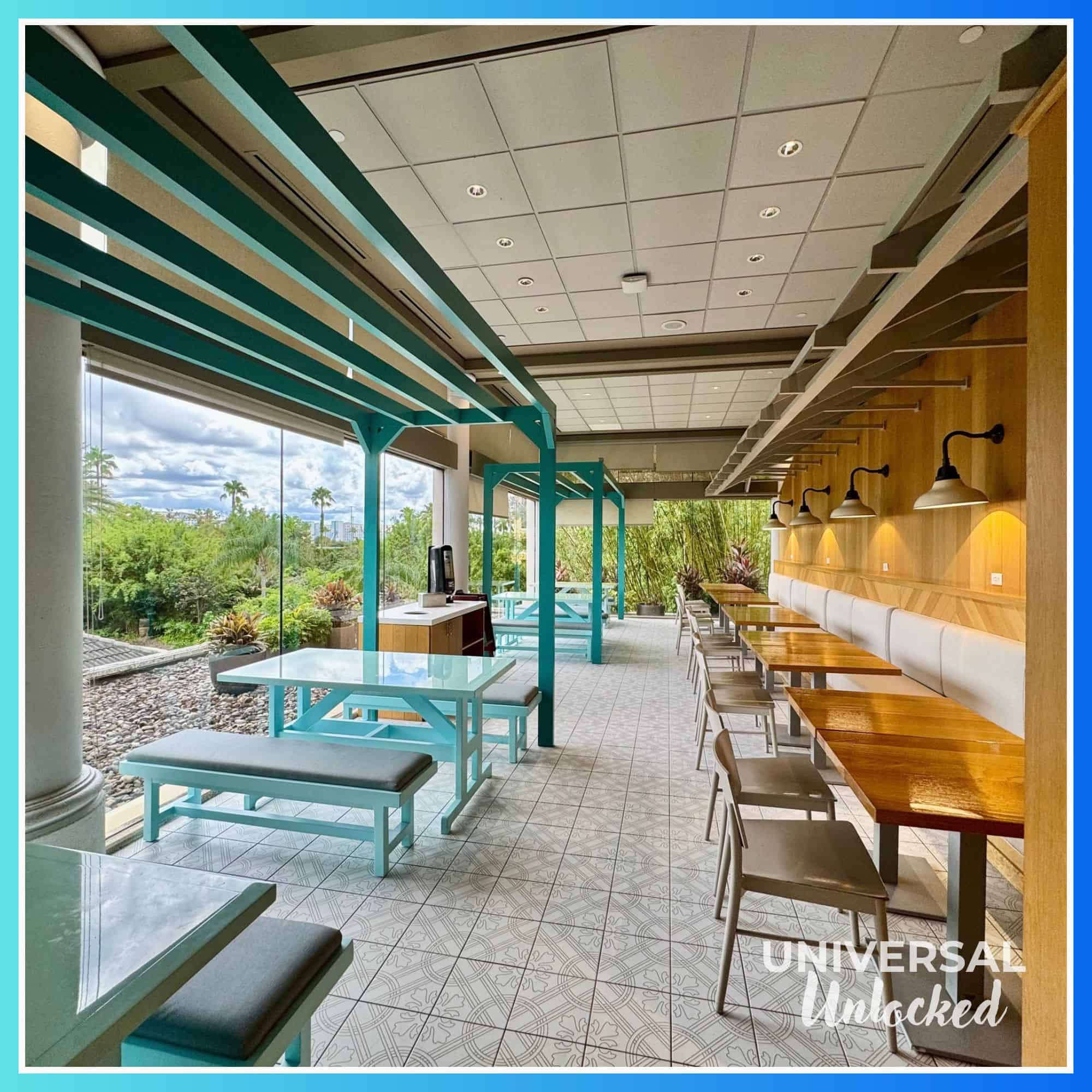 Dining tables at Tuk Tuk Market